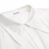 【DND4DES】バタフライ刺繡＆レースシャツ WMD60034 - WAMODA