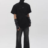 【MANSON】バックル付き変形デザインオーバーサイズ半袖Tシャツ WMD69015 - WAMODA