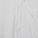 【RAYSHOW】オーバーサイズツイストヘムストライプ七分袖シャツ WMD28050 - WAMODA