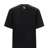 【TIWILLTANG】ステッチデザインフェード加工ロゴプリント半袖Tシャツ WMD27077 - WAMODA