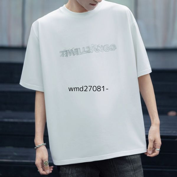 【TIWILLTANG】グラフィックロゴラバープリントオーバーサイズ半袖Tシャツ WMD27081 - WAMODA