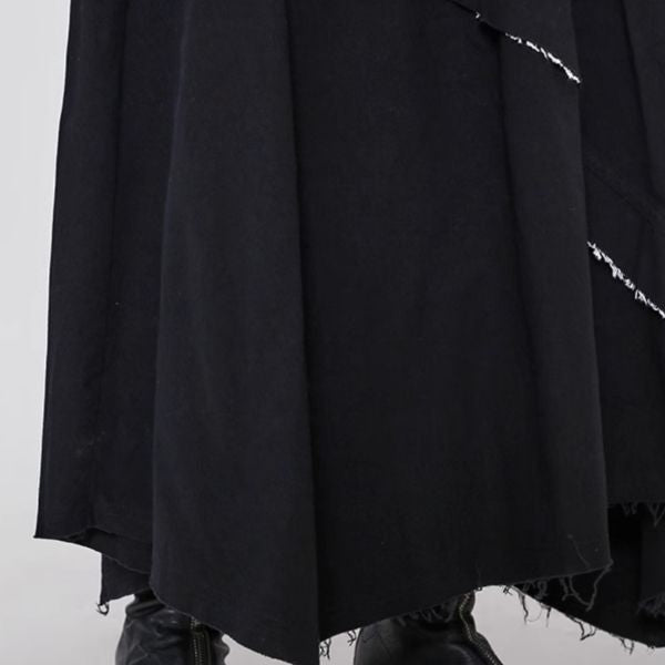 アシンメトリーレイヤードデザインロングスカート WMD1572 - WAMODA