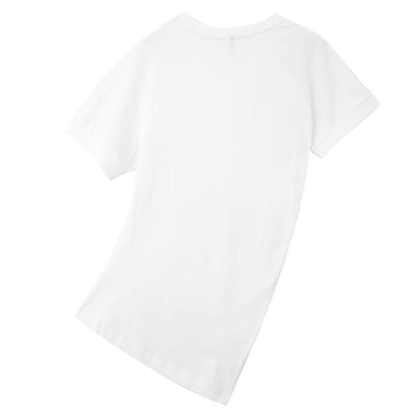 【SIMPLE BLACK】クルーネックアシンメトリープリーツコットンTシャツ WMD26055