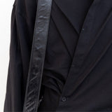 2WAYエクストラロングシャツ WMD3059 【BLACK Lサイズ】【スピード配達商品】 - WAMODA