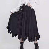 ラッフルヘムプリーツAラインスカート WMD1492 - WAMODA