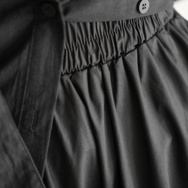 ウエストギャザーフロント立体フラワーAラインスカート WMD20039 - WAMODA