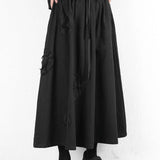 ダメージドットデザインAラインロングスカート WMD20208 - WAMODA