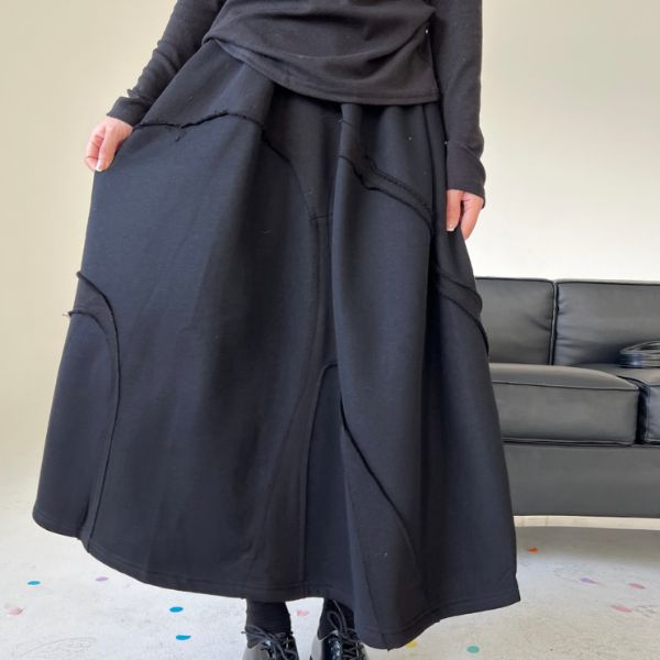イレギュラーラインデザインAラインスカート WMD37013 - WAMODA