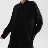 【APOZi】ロング丈スタンドカラーチャイナシャツ WMD43040 - WAMODA