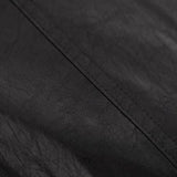 【APOZi】スタンドカラーフェイクレザーショートジャケット WMD43047 - WAMODA