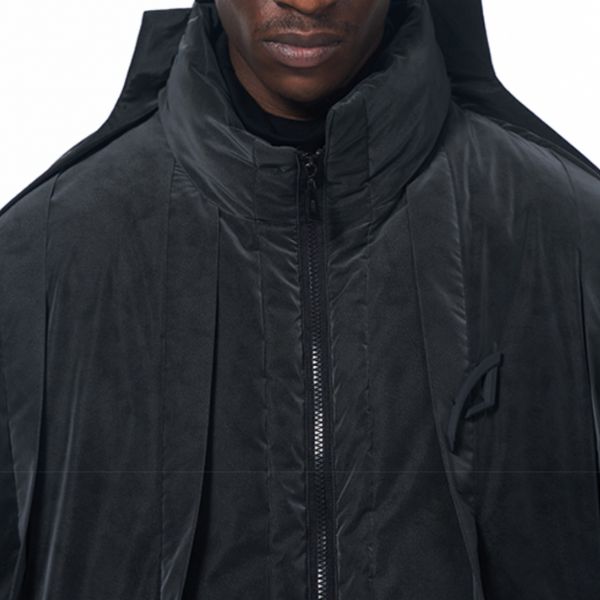 【BLIND NO PLAN】スリットデザインスタンドカラー中綿入りパデッドジャケット WMD58009 - WAMODA
