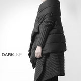 【DARKLINE】 アシンメトリーストール風ダウンベスト WMD5001 - WAMODA