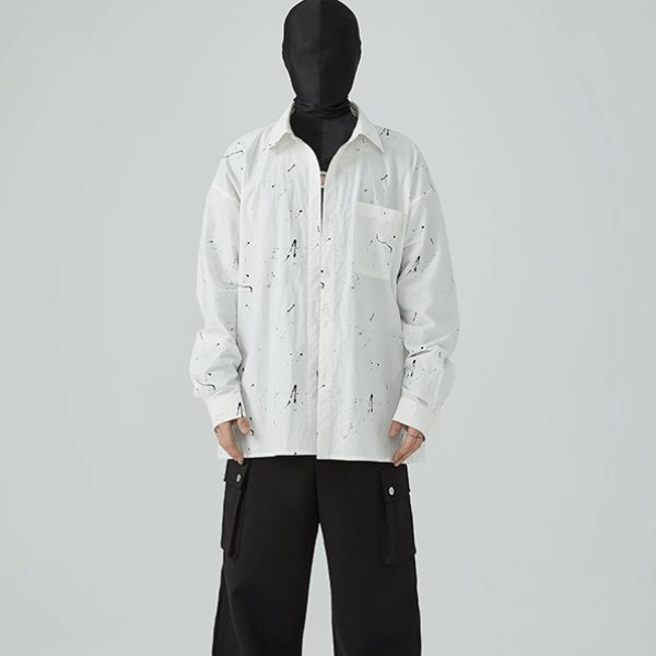 【FRKM SCD】スプラッシュペイントデザインシャツジャケット WMD25012 - WAMODA