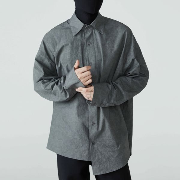 【FRKM SCD】アシンメトリールーズシャツジャケット WMD25106 - WAMODA