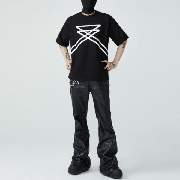 【FRKM SCD】デザインテープ半袖Tシャツ WMD25097 - WAMODA