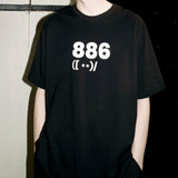 【Kami anger】 ルーズシルエット半袖プリントTシャツ WMD4022 - WAMODA