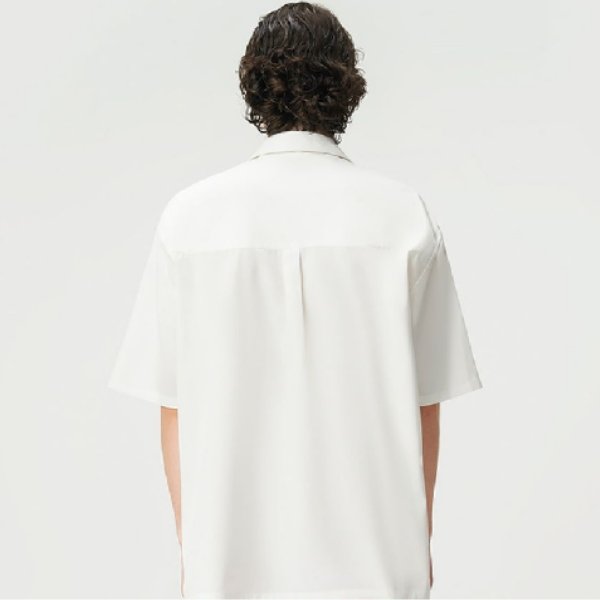 【KOTAE】 フラワー刺繍半袖コットンシャツ WMD24004 - WAMODA