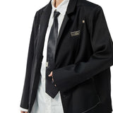 【KOTAE】アシンメトリーステッチデザインジャケット WMD24016 - WAMODA