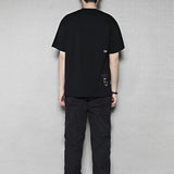 【RAYSHOW】イレギュラーパッチデザイン半袖Tシャツ WMD28015 - WAMODA