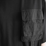 胸ポケット付きラウンドネックルーズ半袖Tシャツ WMD20104 - WAMODA