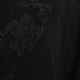 アシンメトリー花柄レースレイヤード半袖Tシャツ WMD20189 - WAMODA
