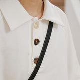 デザインボタン半袖ポロTシャツ WMD3126 - WAMODA