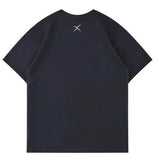 【边界】フェイスプリント半袖コットンTシャツ WMD48010 - WAMODA