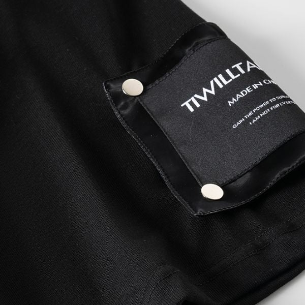 【TIWILLTANG】メタルボタンタックカスタム半袖Tシャツ WMD27064 - WAMODA