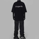 【Vanguardia】ダメージ加工バックメタルロゴプリント半袖Tシャツ WMD78013 - WAMODA