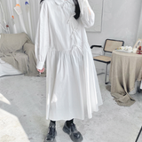 프론트 리본 라인 셔츠 드레스 WMD1320