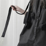 立体装飾スタンドカラービッグ半袖シャツ WMD1361 - WAMODA