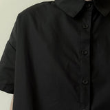 ラウンドカット裾フリル半袖ブラウス WMD20038 - WAMODA