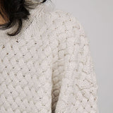 編み込みデザインセーター WMD3196 - WAMODA