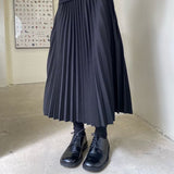 ウエストゴムプリーツロングスカート WMD37006 - WAMODA