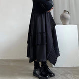 ランダムフリンジデザインAラインロングスカート WMD37008