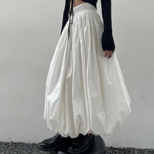 バルーンロングプリーツスカート WMD37023 - WAMODA