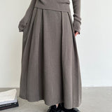 サイドプリーツロングスカート WMD37054 - WAMODA