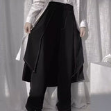 ホワイトステッチツーピースパンツスカート WMD70009 - WAMODA