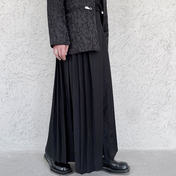 ユニセックスプリーツロングスカート WMD7018 - WAMODA