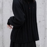 赤糸ラインデザインルーズセーター WMD8128 - WAMODA